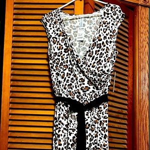 NWT summer animal print pantsuit size Large